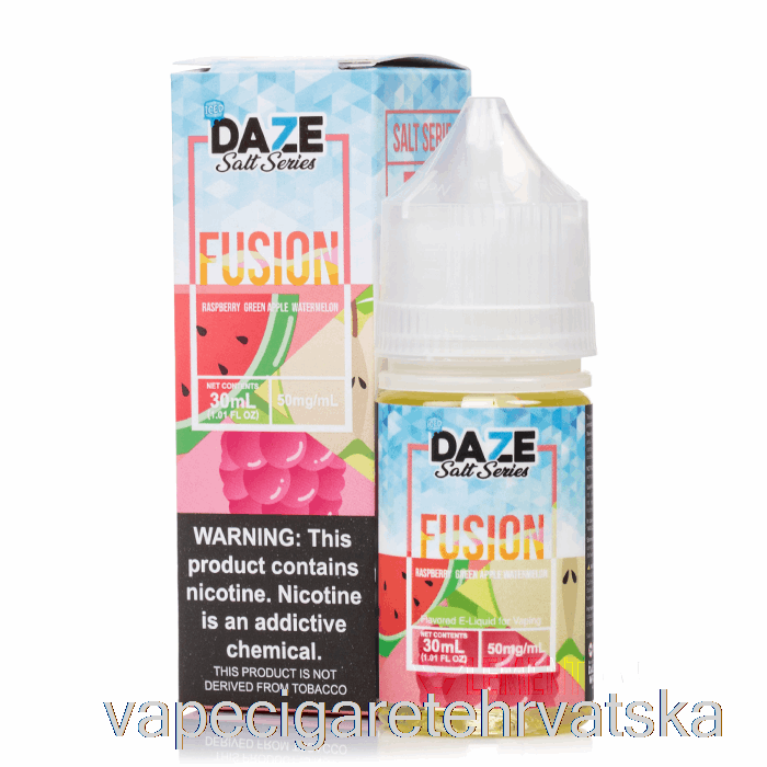 Vape Cigarete Ledena Malina Zelena Jabuka Lubenica - 7 Daze Fusion Sol - 30 Ml 50 Mg